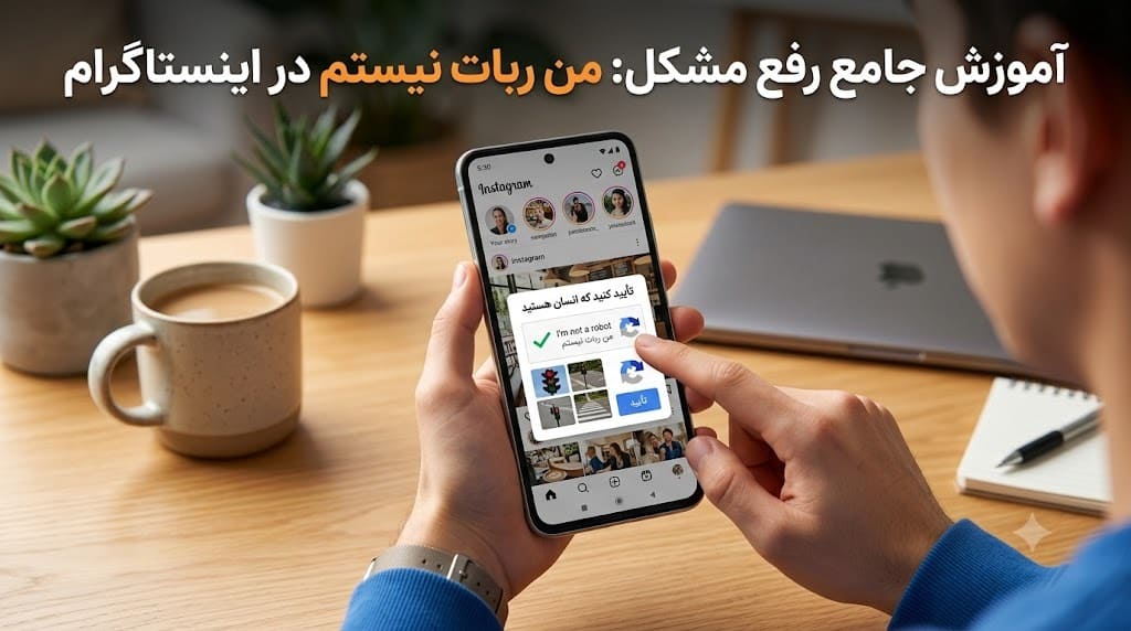 رفع مشکل من ربات نیستم(i’m not a robot) اینستاگرام