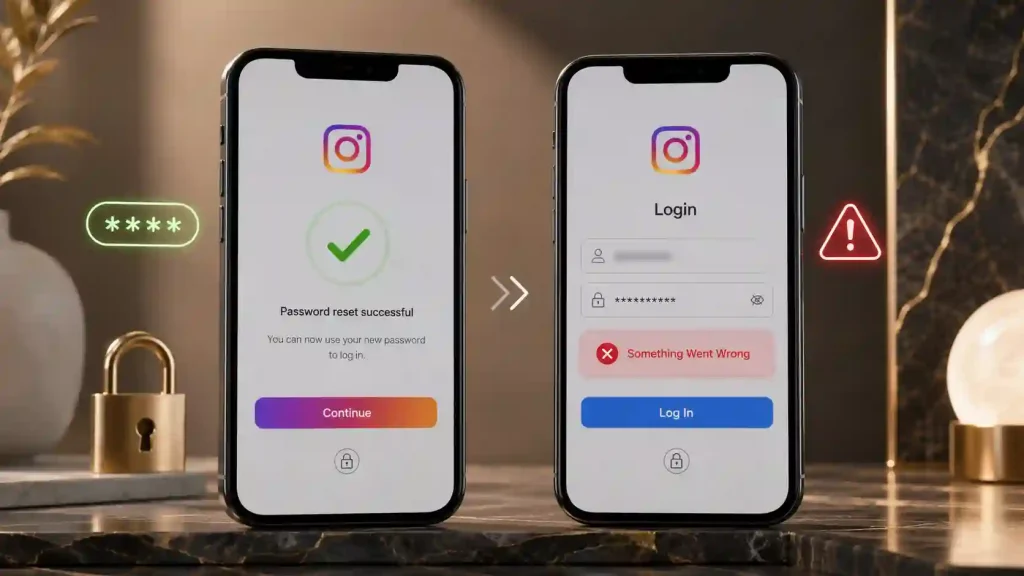 خطای Something Went Wrong اینستاگرام بعد تغییر رمز