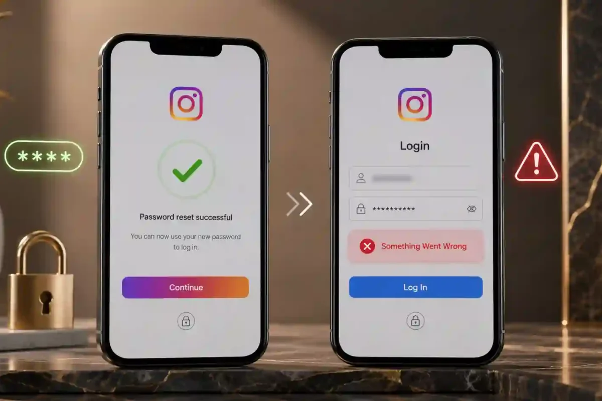خطای Something Went Wrong اینستاگرام بعد تغییر رمز