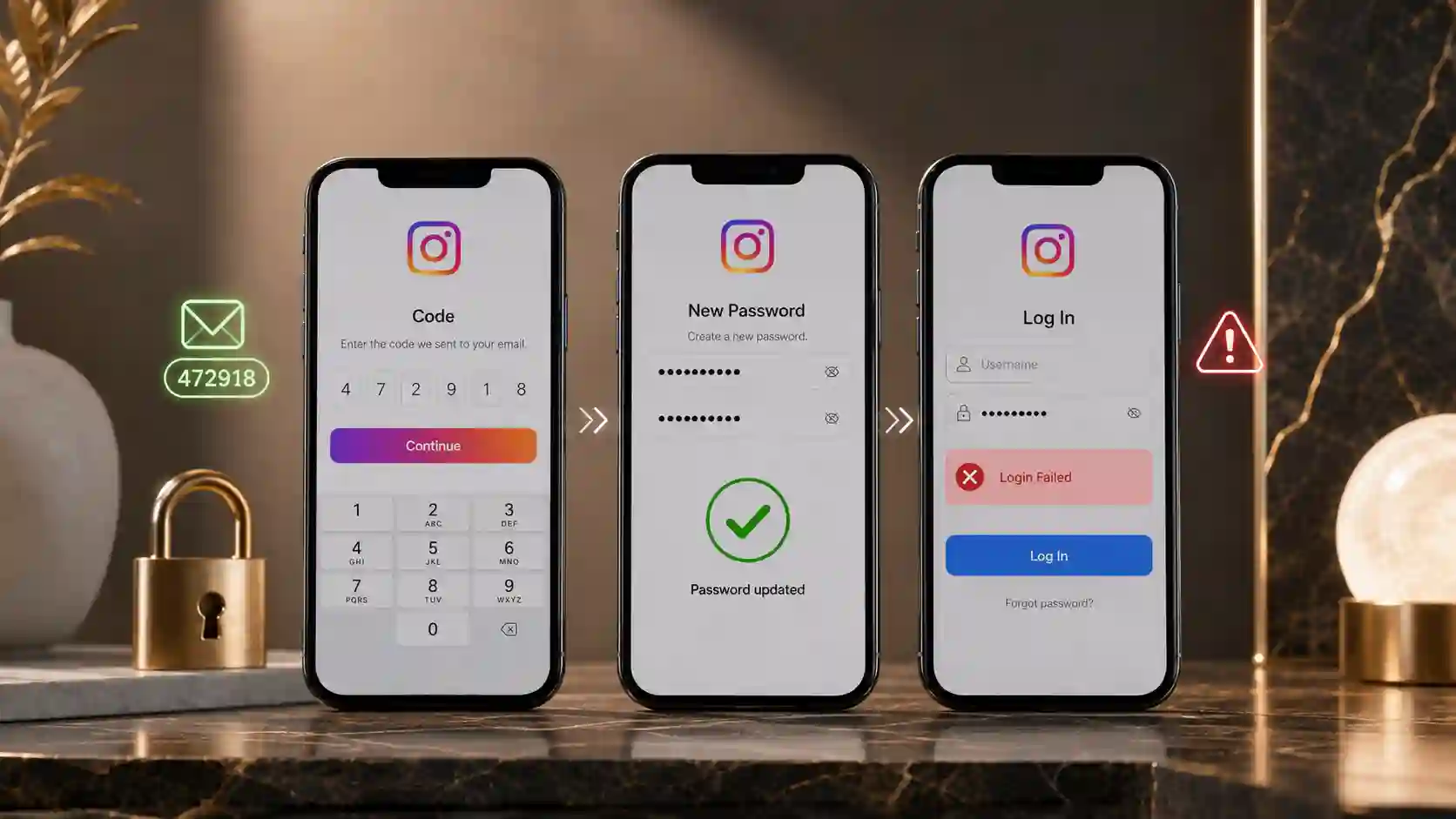 رفع Login Loop اینستاگرام بعد از Password Reset