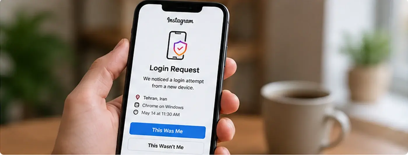 تایید Login Request اینستاگرام برای ورود به حساب