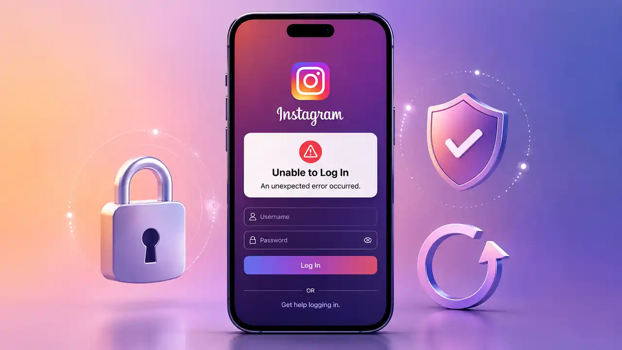 قبل و بعد رفع خطای ورود اینستاگرام و ورود موفق به حساب